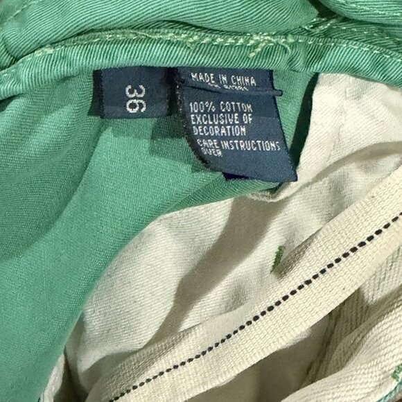 Vintage Polo Ralph Lauren Men’s Chino Shorts Size 36 Green with Pony Logo - Picture 7 of 8